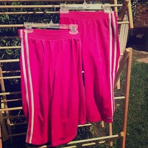 Pink striped sweats - twin